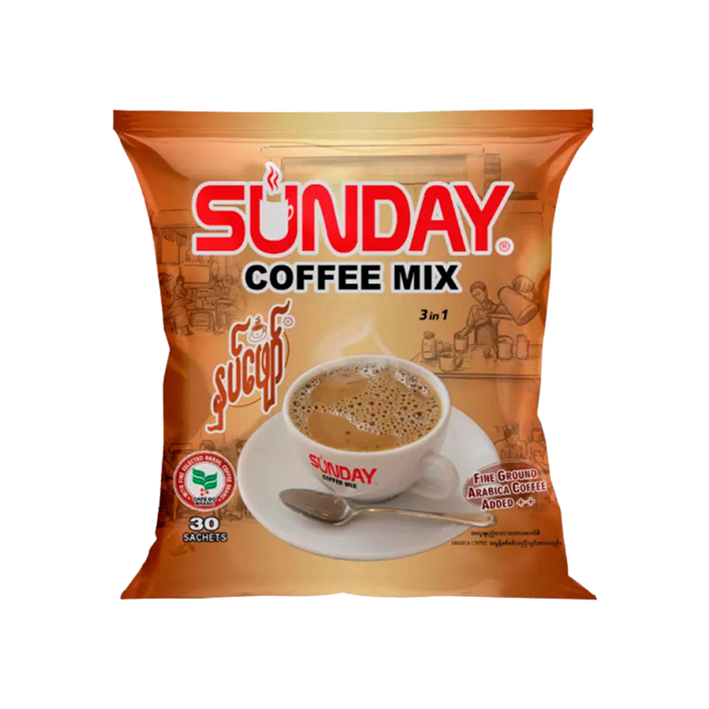 Sunday 3in1 နှပ်ဖျော် Coffee Mix 750gm (1Ctnx20Pck) 