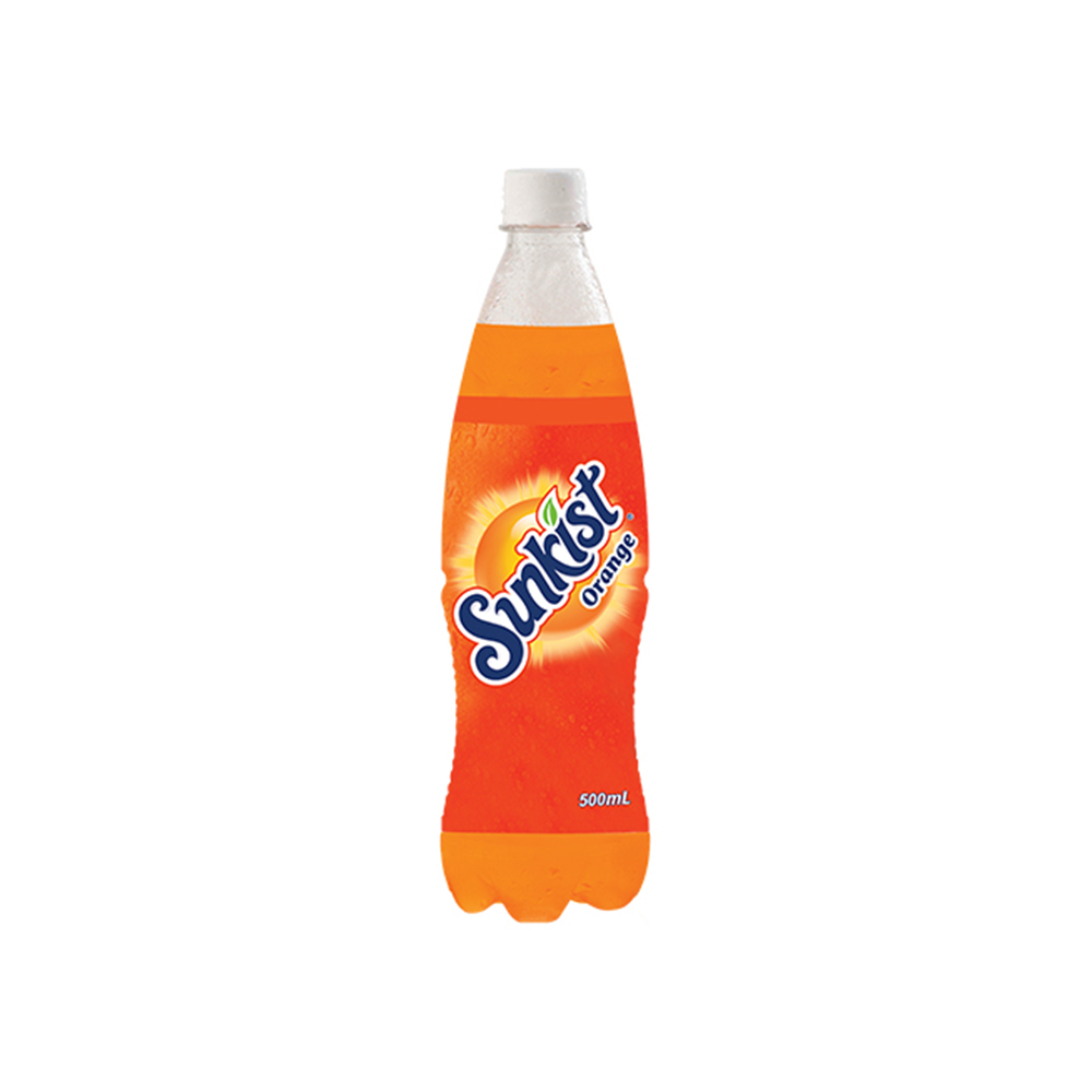 Sunkist-Orange Carbonated Drink 500mL (1Pkgx12Btl) 